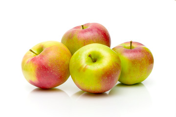 apples on a white background