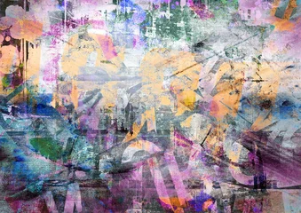 Rolgordijnen Abstracte grunge compositie © Avantgarde