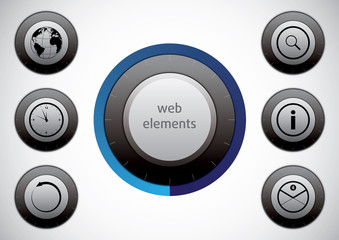 Button icon set