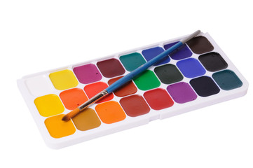 Set of watercolor