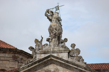 Fototapeta na wymiar Detalle Catedral de Santiago, España