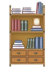 Vector bookcase