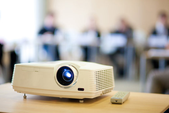 Video Projector In Meeting Room