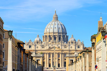 Rom Petersdom - Rome Papal Basilica of Saint Peter 03 - obrazy, fototapety, plakaty