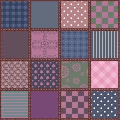 patchwork background with different patterns