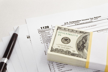 Dollar and tax forms