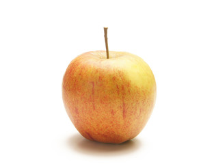 A fresh and tasty apple isolated on a white background