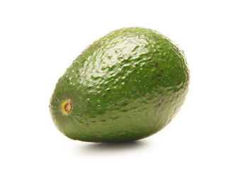 A fresh green lime isolated on a white background
