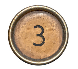 Font consisting of keys of a typewriter