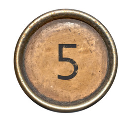 Font consisting of keys of a typewriter