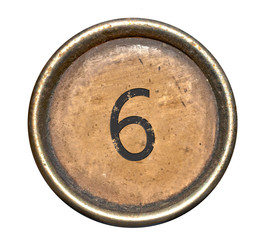 Font consisting of keys of a typewriter