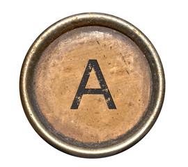 Font consisting of keys of a typewriter