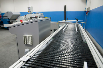 Print shop (press printing) - Finishing line