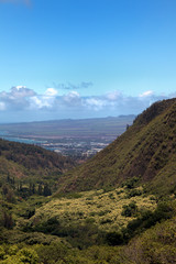Wailuku seen from Iao Needle state park in Maui