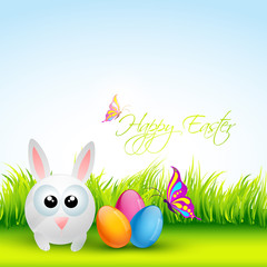 cute easter rabbit