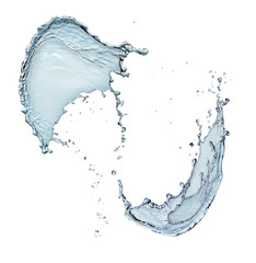 Depiction of the splash of water