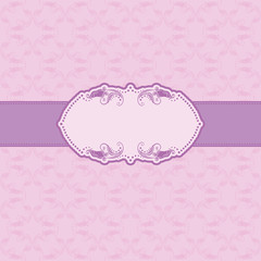 Template frame design for greeting card .