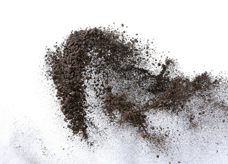 Sand which flies and bounds