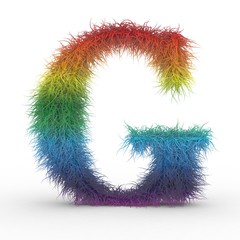 Texteffekt Haare Regenbogen G