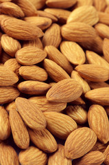 Almonds close-up