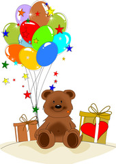 Gruskarte mit Bär © Danu