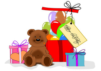 Geburtstagskarte mit Bär