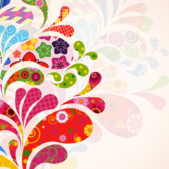 Abstract ornamental floral background.