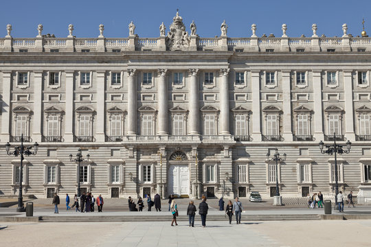 Fachada del Palacio Real en Madrid