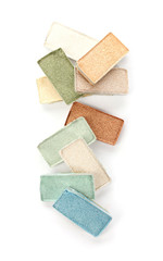 eyes shadow isolated on white