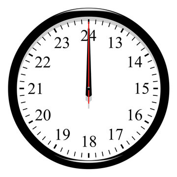 Horloge post meridiem - minuit