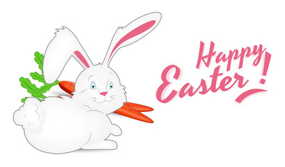 Happy Easter Rabbit Background