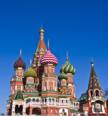 Fototapeta na wymiar Moscow, St. Basil's (Intersession) cathedral