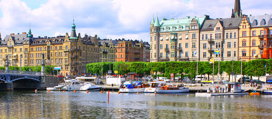Panorama of Stockholm - obrazy, fototapety, plakaty