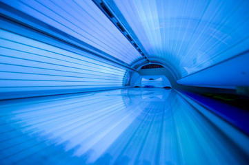 tanning bed from inside