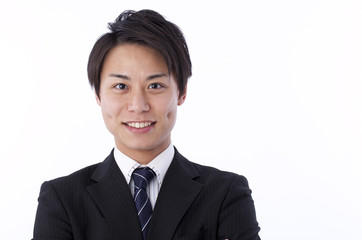 笑顔の新人ビジネスマン