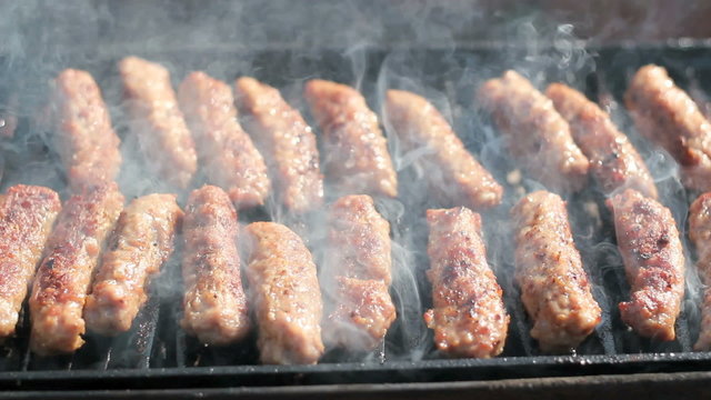 Tasty Meat Roasted On A Grill