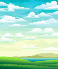 Obraz na płótnie Canvas Summer landscape