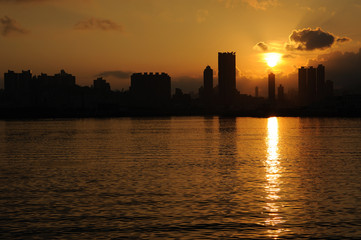 Hong Kong Skyline at Sunset