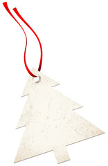 Christmas Hangtags Tree Red Bow