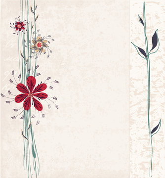 Cute floral background