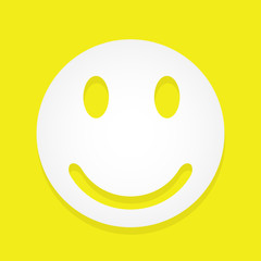 Vector smiley isolated on white