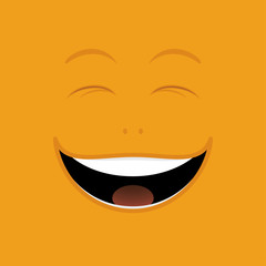 laughing cartoon face