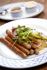 sausages and potatoes