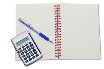 notepad calculator pen