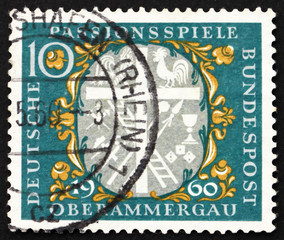 Postage stamp Germany 1960 Symbols of Christ’s Sufferings