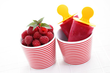 raspberry ice creams