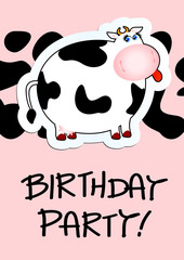 Birthday party, card