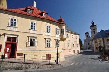 Fototapeta na wymiar Banska Stiavnica historical mining town Slovakia, Unesco