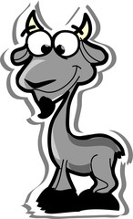 Мультфильм милый Козы, вектор