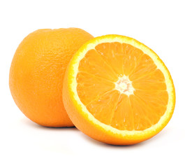 Juicy Oranges Isolated on White Background